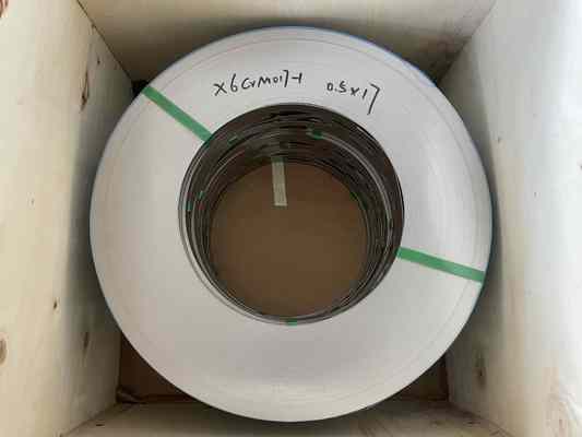 Cold Rolled DIN X6CrMo17-1 EN 1.4113 Stainless Steel Strip In Coil Annealed