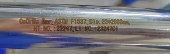 CoCrMo UNS R31537 합금 원형 바 ISO 5832-12 ASTM F1537 F799